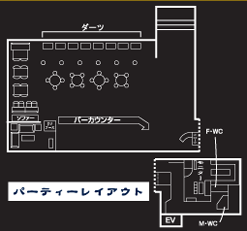 サン・ホセ・デルカボ池袋店パーティーレイアウト